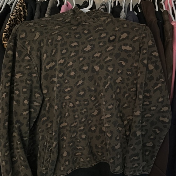 Vintage Cheetah Print Fox Racing Hoodie - Picture 1 of 4